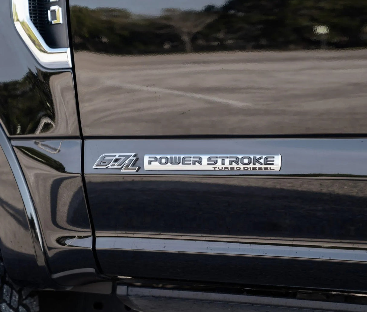Genuine Ford HC3Z-9942528-C 6.7L Powerstroke Door Emblem Badge 2017-2021 OEM