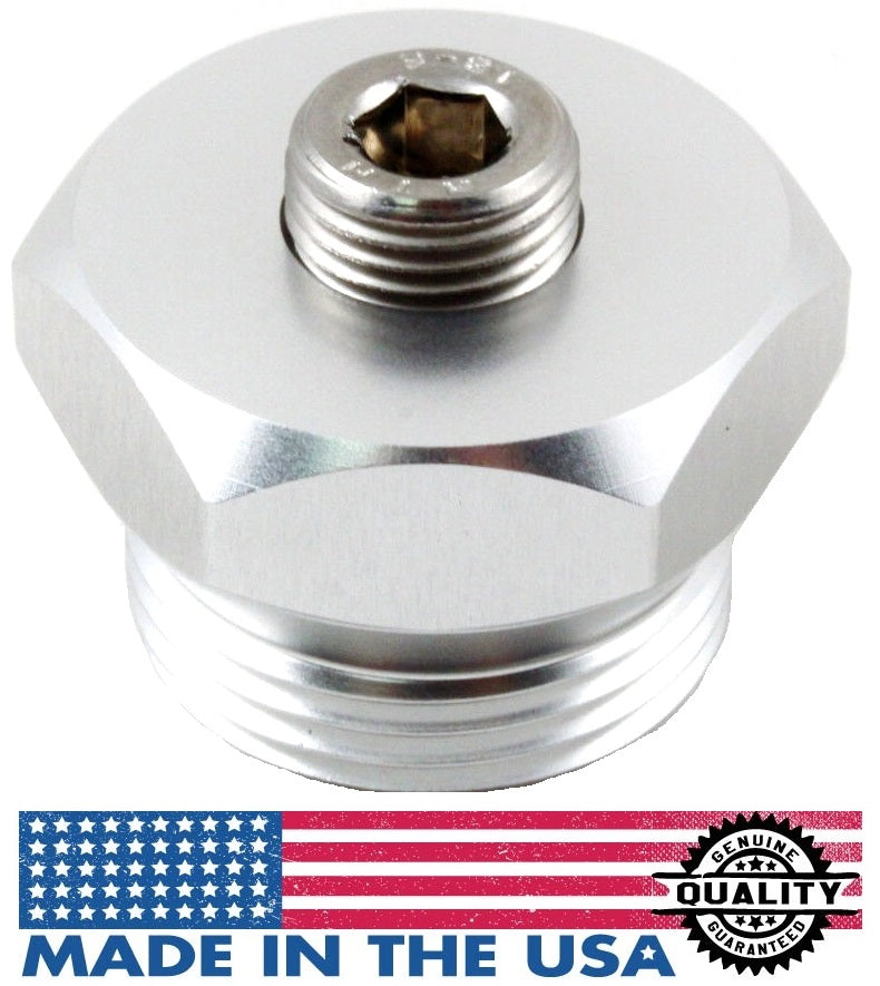 2001-2004 GM 6.6L Duramax Billet Aluminum Air Intake Heater Delete Plug Silver