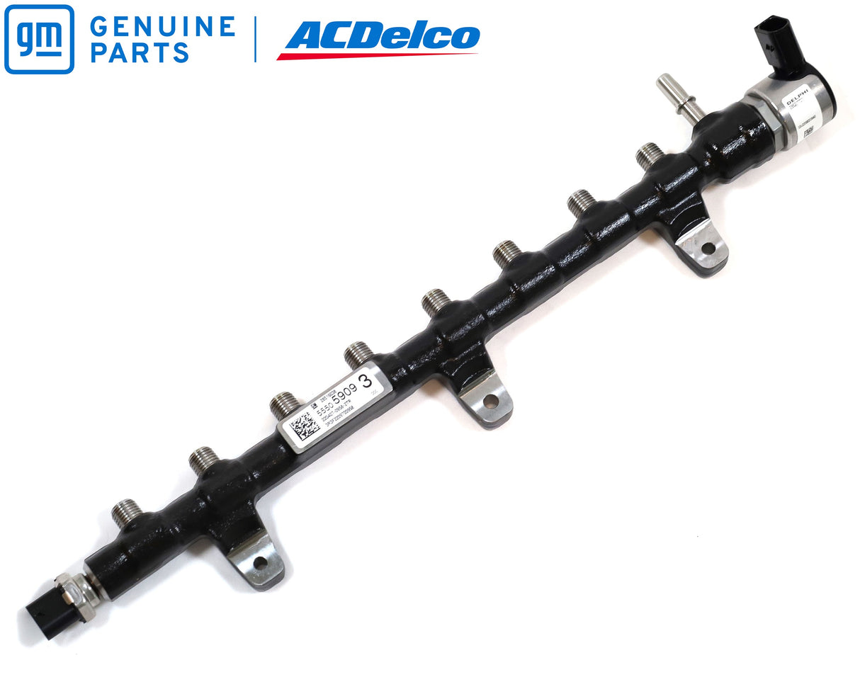 GM 55505909 Fuel Rail with Sensors 2020–2022 3.0L LM2 Duramax Silverado Sierra