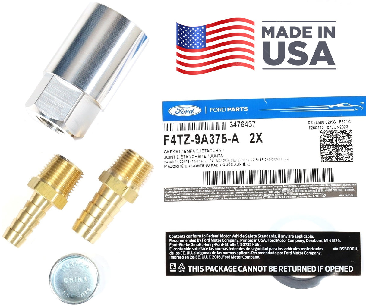 94-97 Ford F250 F350 7.3L Powerstroke Mechanical Fuel Pump Delete Banjo Block