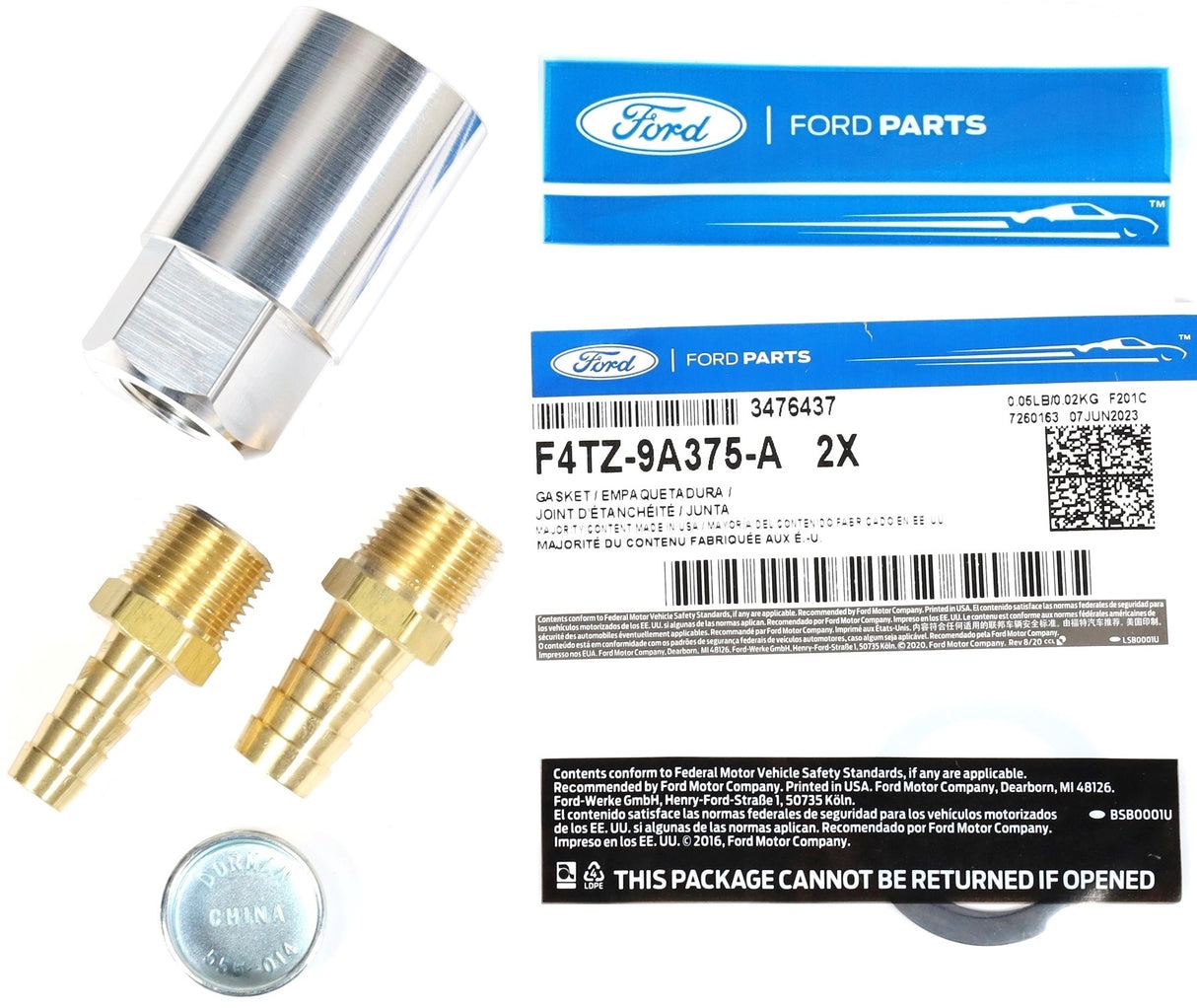 94-97 Ford F250 F350 7.3L Powerstroke Mechanical Fuel Pump Delete Banjo Block