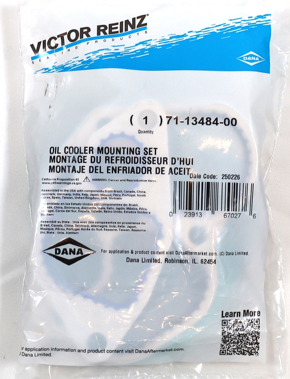 Victor Reinz 71-13484-00 Oil Cooler Gasket Kit 1994-2003 7.3L Powerstroke Diesel