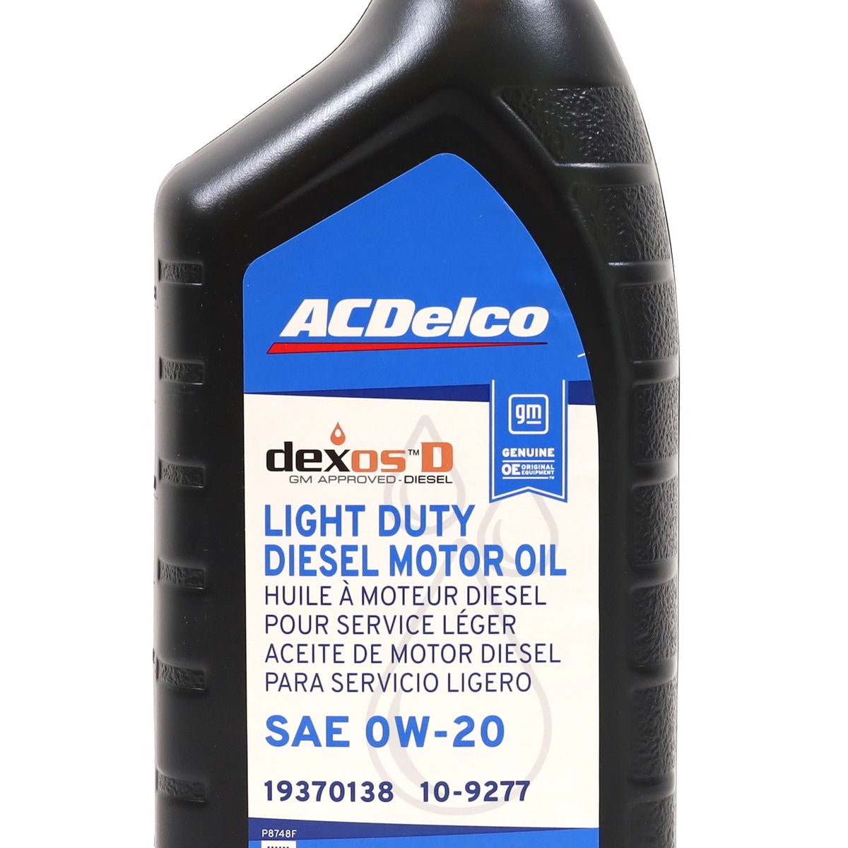 ACDelco DexosD 0W-20 Diesel Oil for 2020–2025 LM2 & LZ0 3.0L Duramax