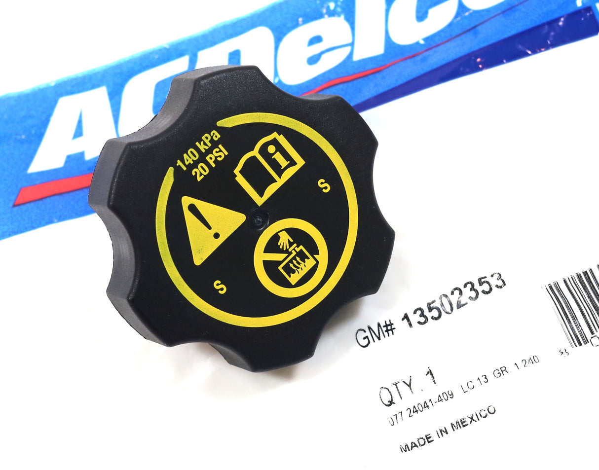 Genuine GM 13502353 Coolant Reservoir Cap LMM / L5P / LM2 / LZ0 Duramax