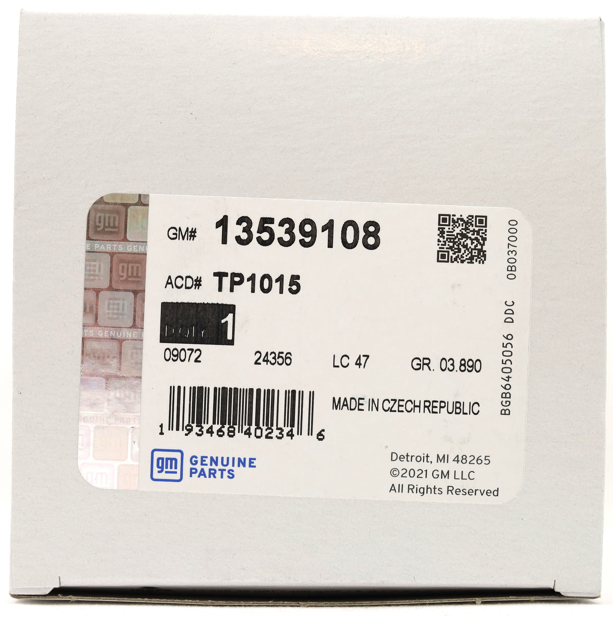 GM ACDelco TP1015 Fuel Filter 2020–2025 3.0L Duramax LM2 LZ0 Silverado Sierra