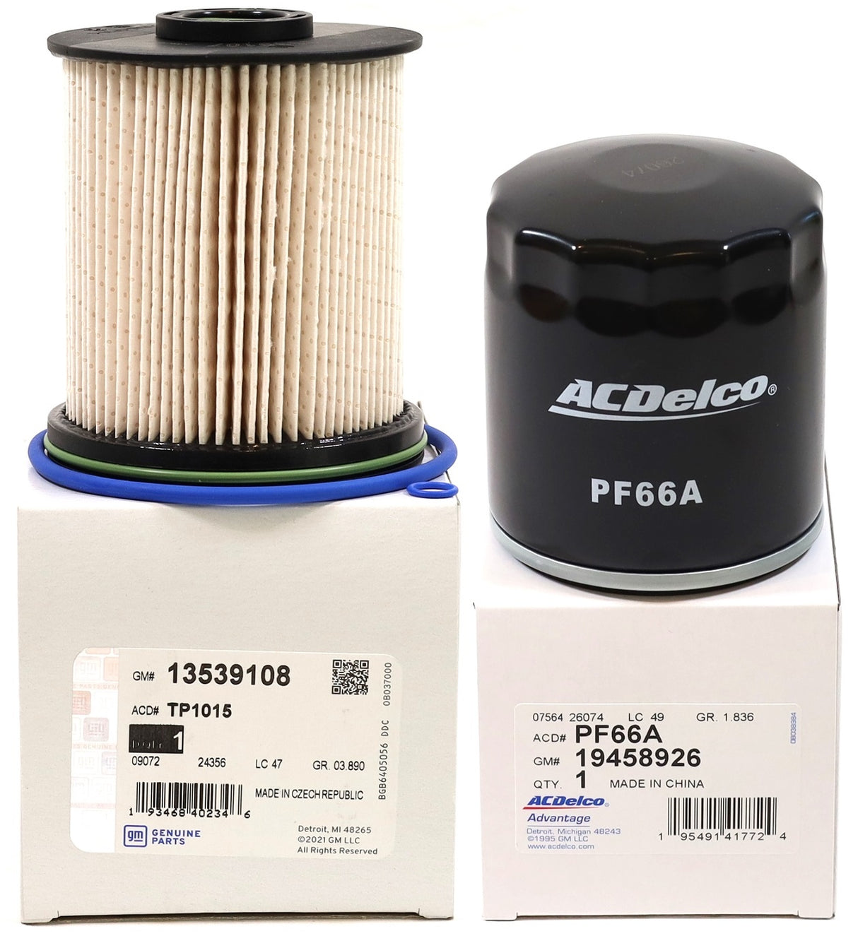 GM ACDelco TP1015 / PF66A Oil & Fuel Filter Service Kit 2020–2025 LM2 LZ0 Duramax