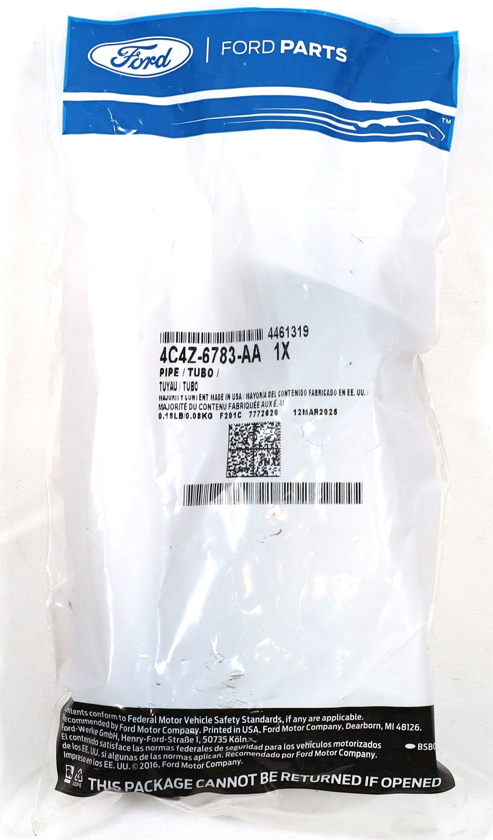 Genuine Ford 4C4Z-6783-AA Oil Filler Neck Pipe 94–03 F250 F350 7.3L Powerstroke