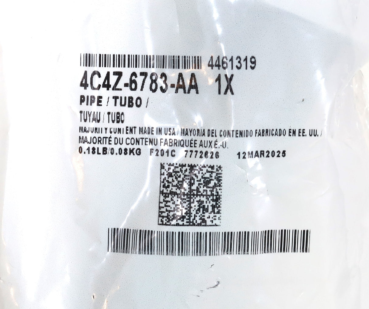 Genuine Ford 4C4Z-6783-AA Oil Filler Neck Pipe 94–03 F250 F350 7.3L Powerstroke