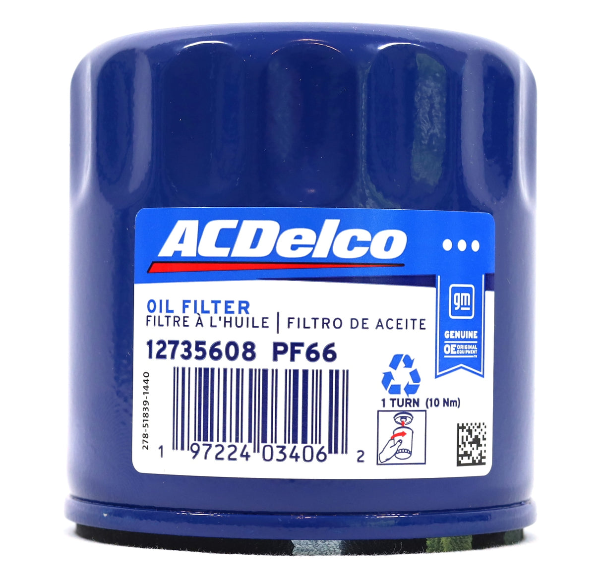 ACDelco PF66 Oil Filter 2020–2025 LM2 LZ0 Duramax Silverado Sierra Tahoe Yukon