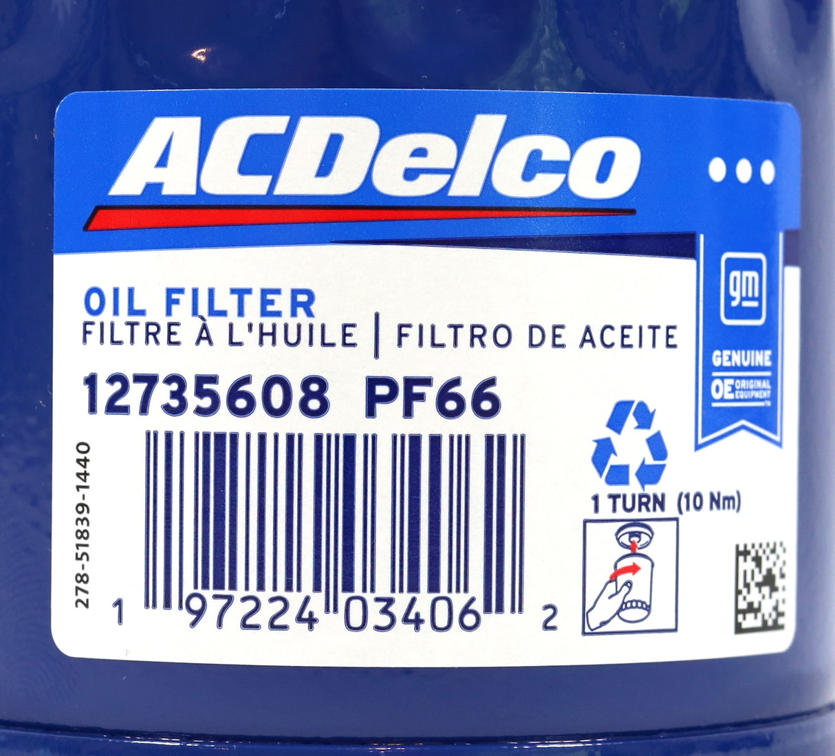 GM ACDelco TP1015 / PF66 Oil & Fuel Filter Service Kit 2020–2025 LM2 LZ0 Duramax