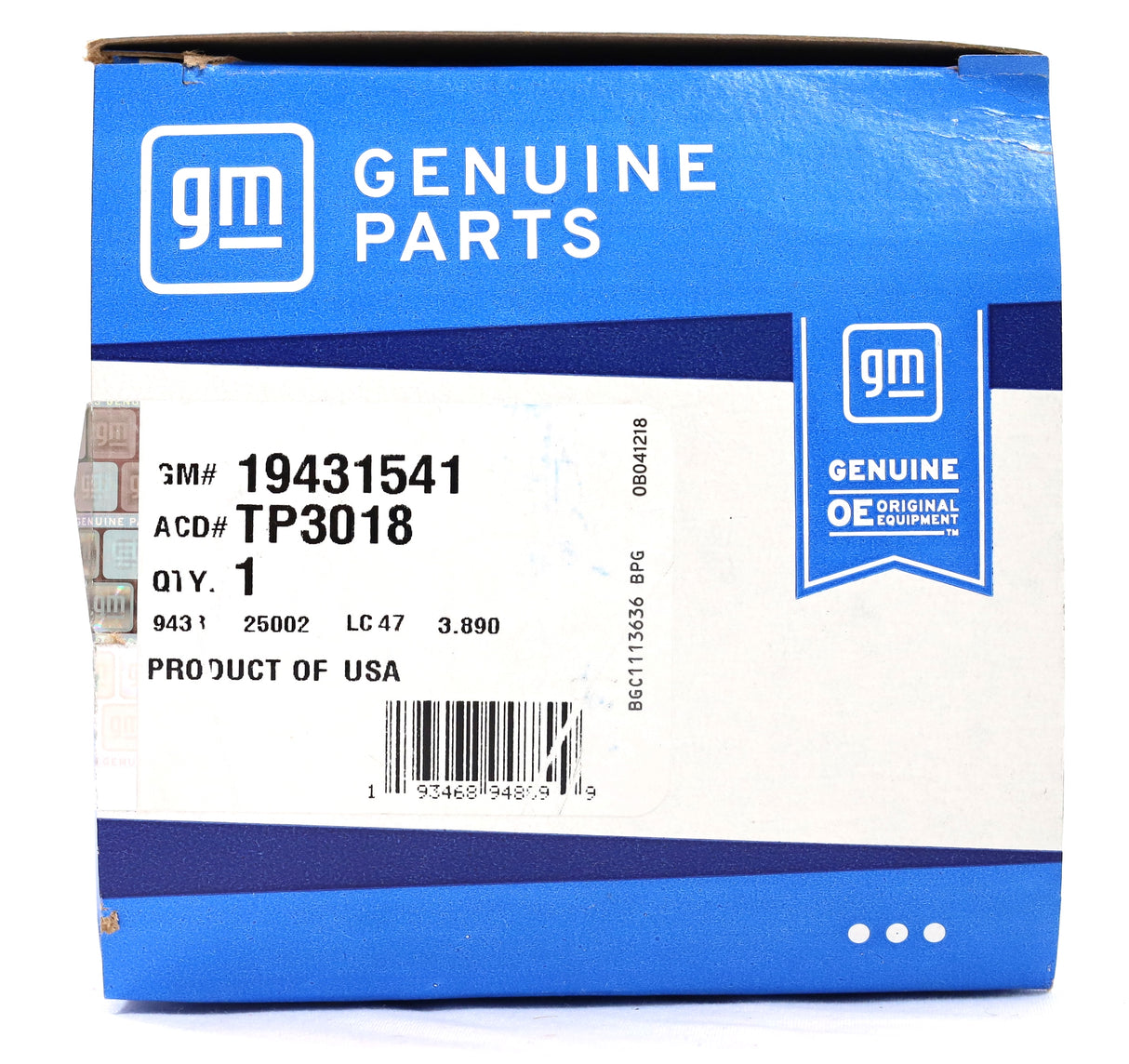 GM ACDelco TP3018 Fuel Filter 2001–2016 Duramax LB7 LLY LBZ LMM LML Silverado Sierra