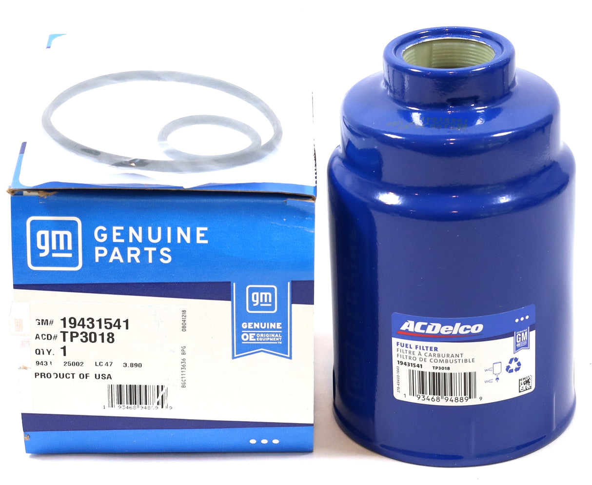 GM ACDelco TP3018 Fuel Filter 2001–2016 Duramax LB7 LLY LBZ LMM LML Silverado Sierra