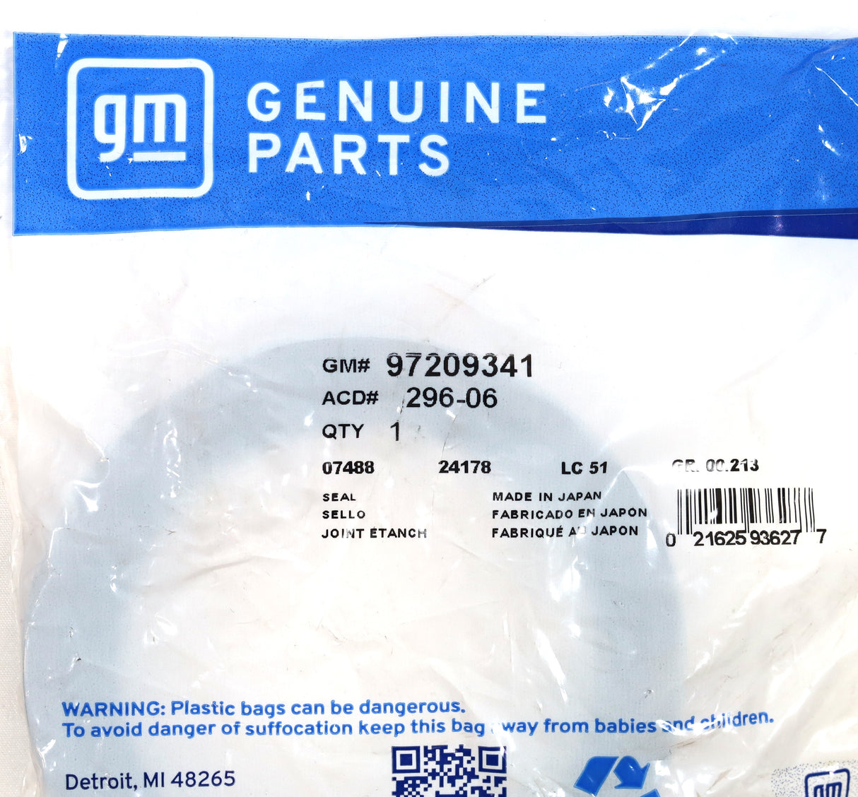 Genuine GM 97209341 Front Main Seal 2001–2025 Duramax LB7 LLY LBZ LMM LML L5P