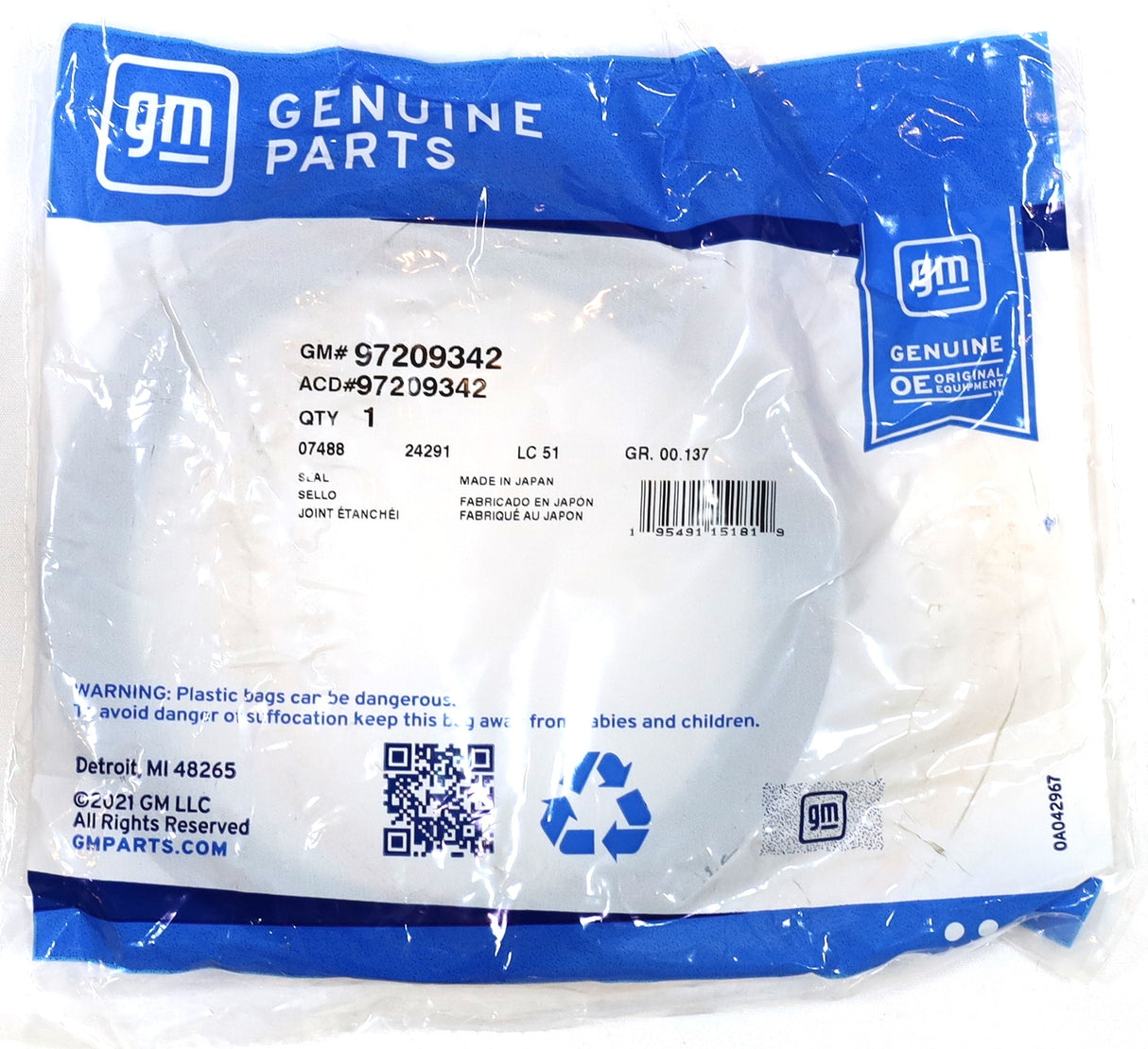 Genuine GM Duramax Front & Rear Main Seal Kit 2001–2025 LB7 LLY LBZ LMM LML L5P