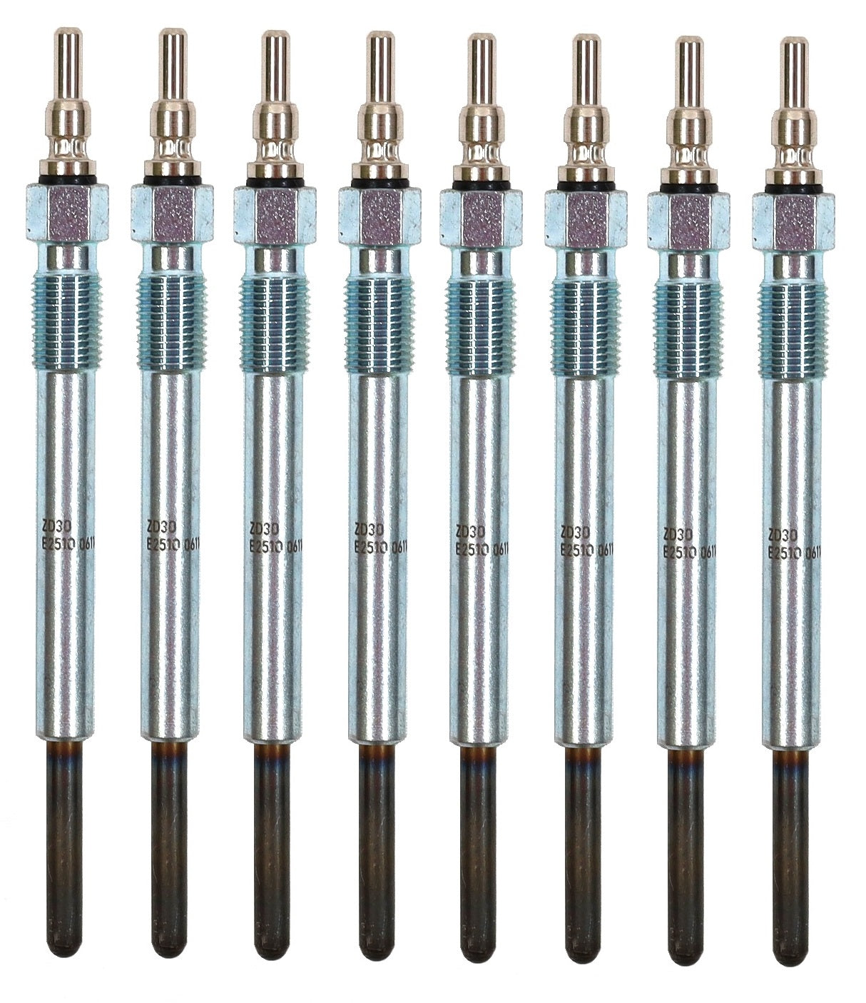 1994–2003 7.3L Powerstroke Glow Plugs Set 8 OEM Motorcraft ZD-30 / MC3Z-12A342-F
