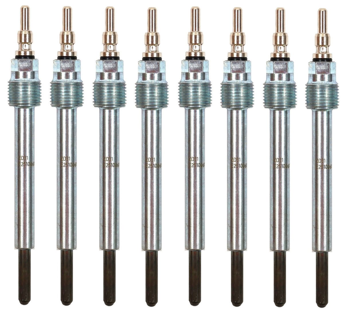 2003-2004 6.0L Powerstroke Glow Plugs Set 8 OEM Motorcraft ZD-31 / 3C3Z-12A342-A