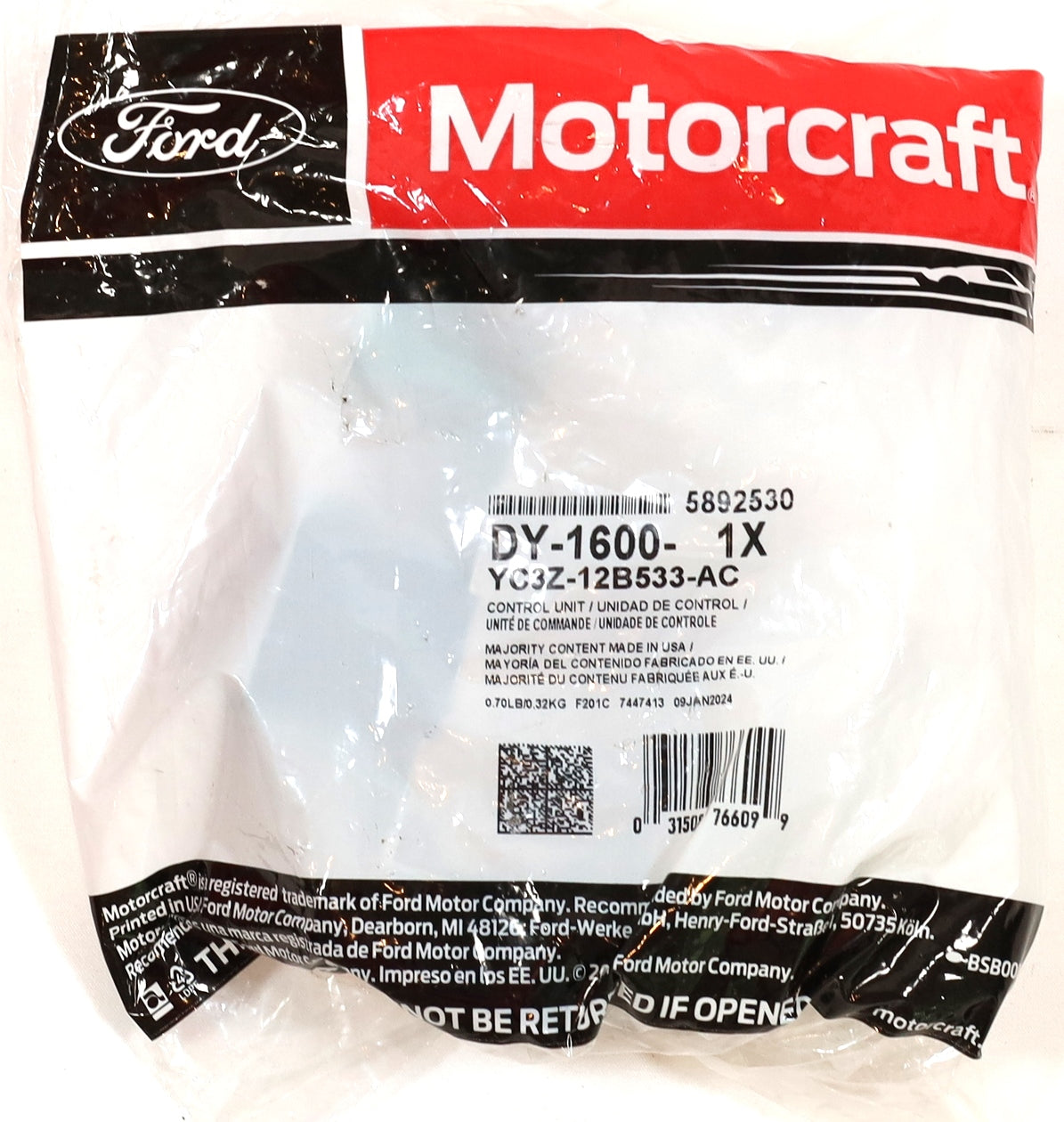 1999–2010 7.3L 6.0L 6.4L Powerstroke Glow Plug Control Module Motorcraft DY-1600