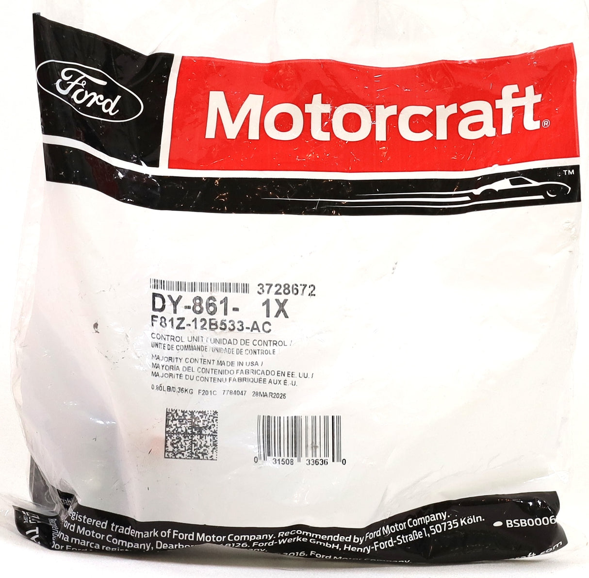 1994-2003 7.3L Powerstroke Diesel Glow Plug Relay Genuine OEM Motorcraft DY-861