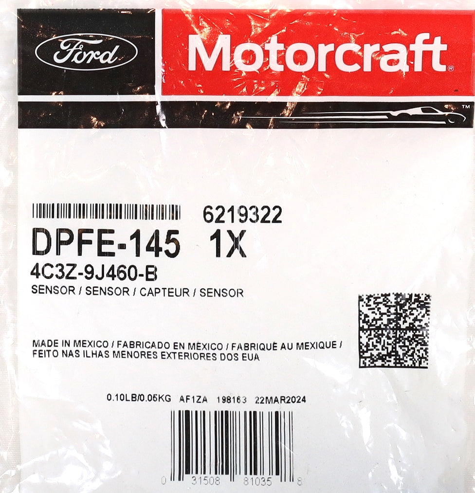 1997–2004 7.3L & 6.0L Powerstroke Exhaust Back Pressure EBP Sensor Motorcraft DPFE-145