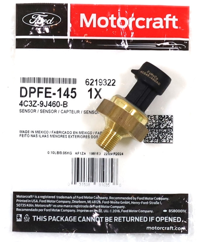 1997–2004 7.3L & 6.0L Powerstroke Exhaust Back Pressure EBP Sensor Motorcraft DPFE-145