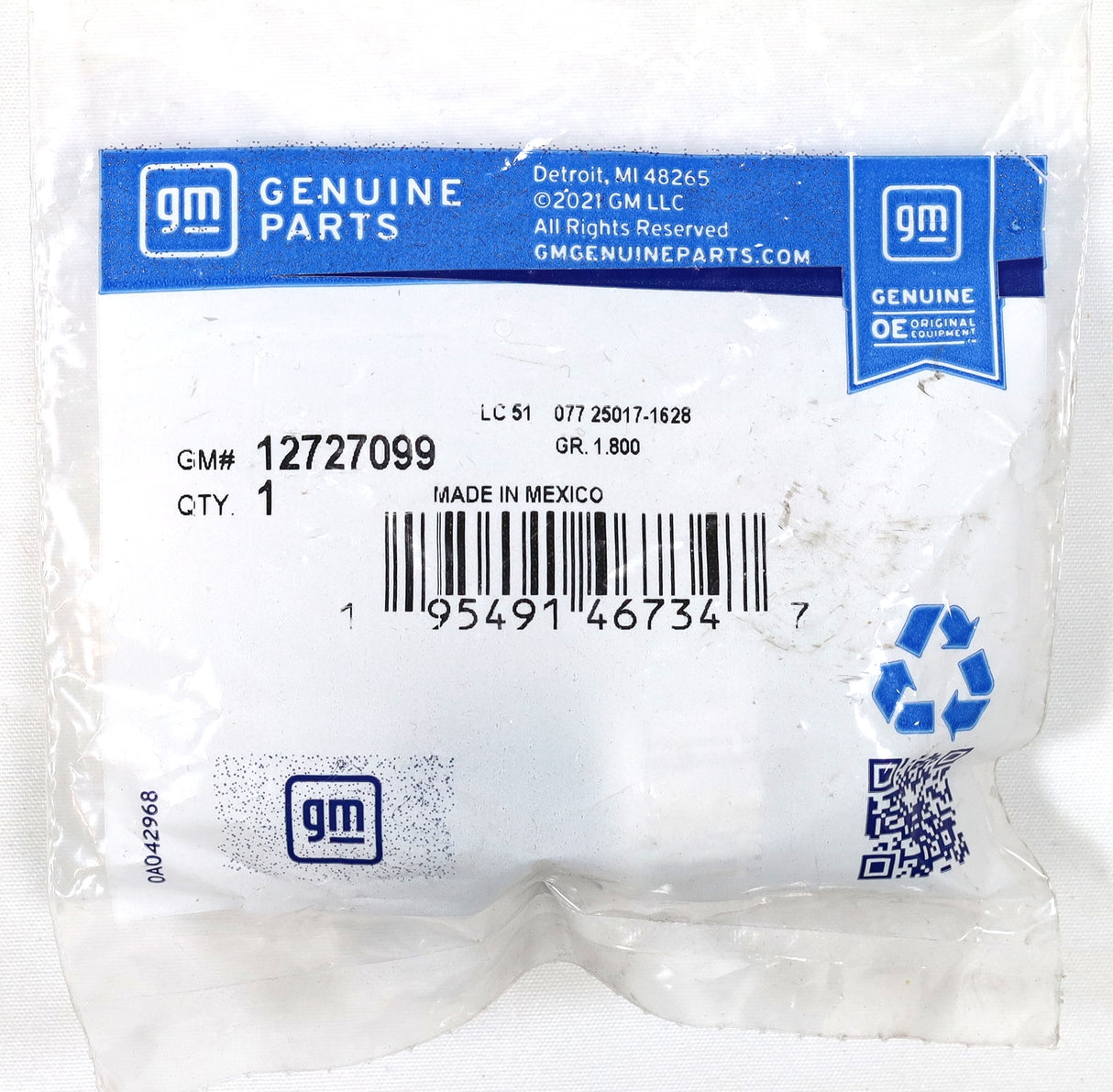 Genuine GM 12727099 Engine Oil Pressure Sensor 2017–2025 L5P 6.6L Duramax Diesel