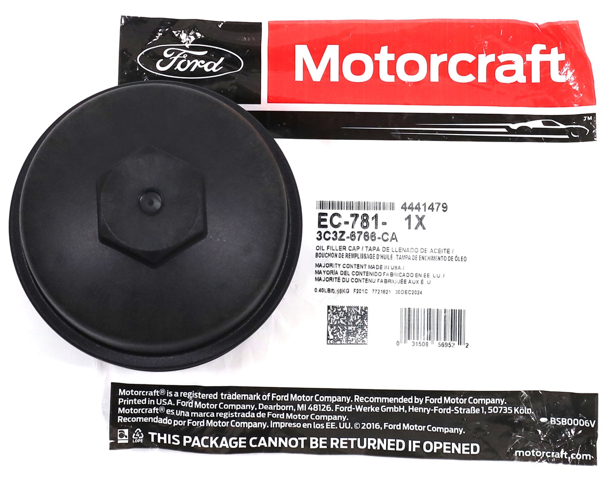 2003–2010 Ford 6.0L 6.4L Powerstroke OEM Engine Oil Filter Cap Motorcraft EC-781