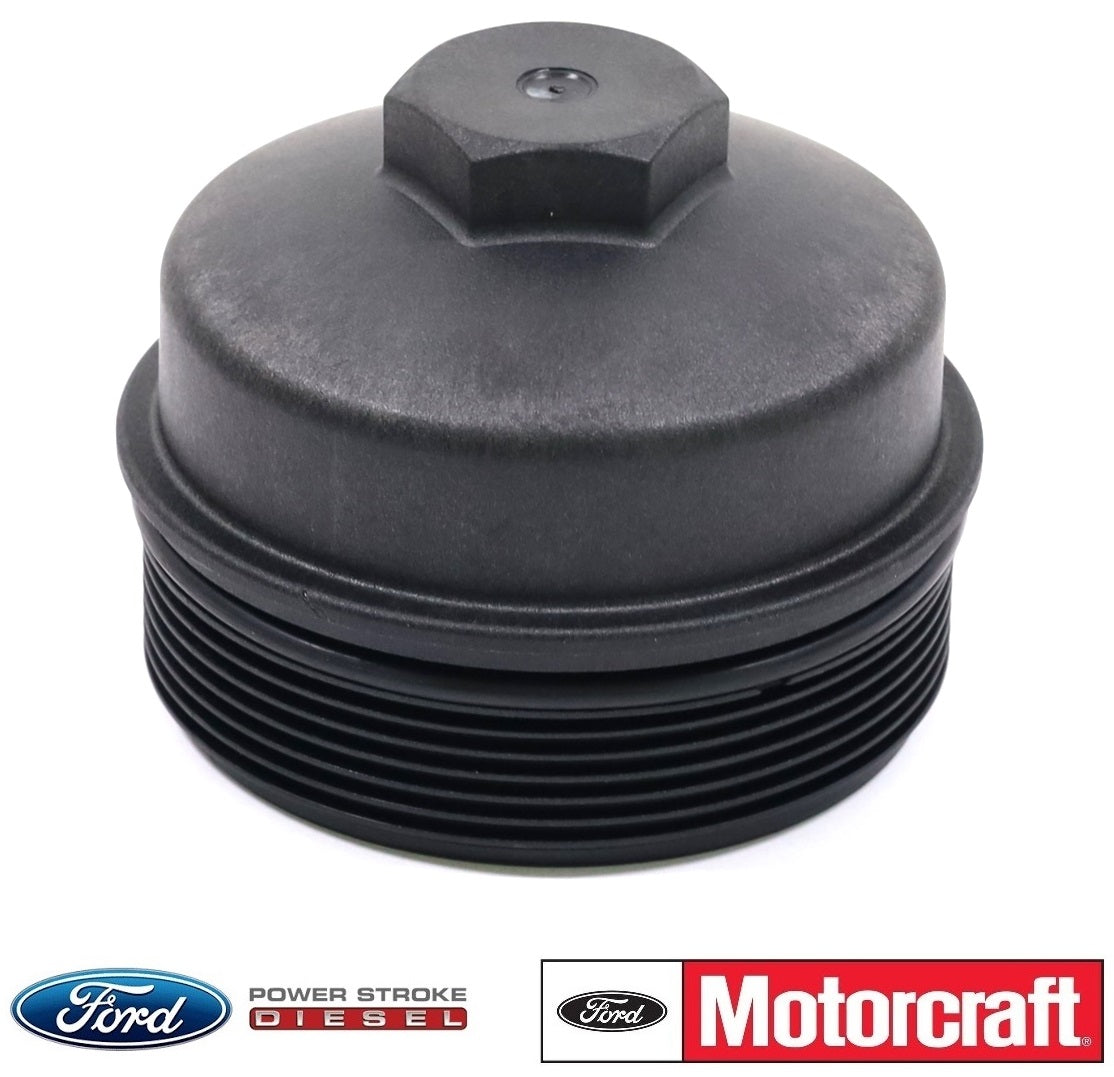 2003–2010 Ford 6.0L 6.4L Powerstroke OEM Engine Oil Filter Cap Motorcraft EC-781