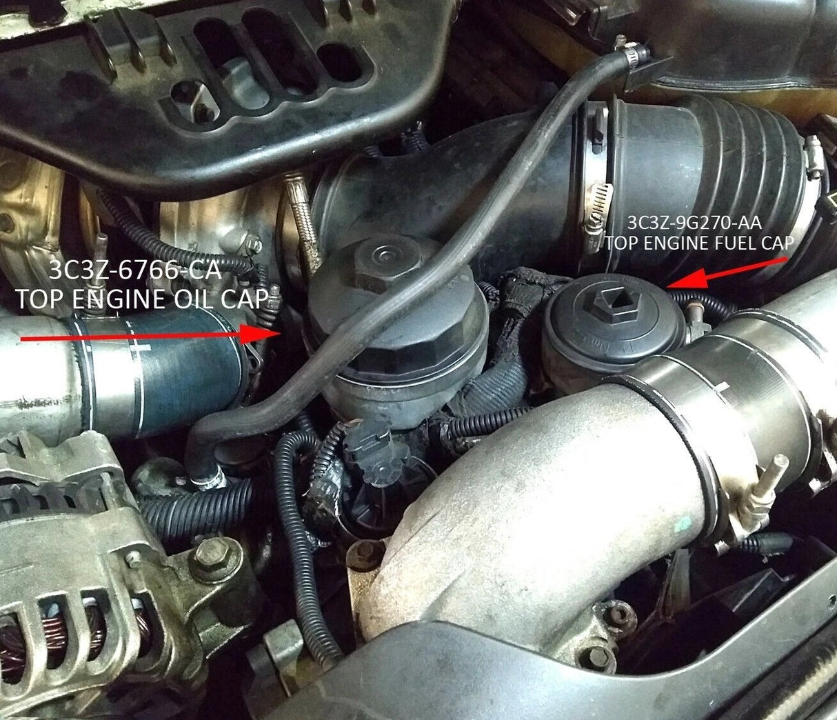 2003–2010 Ford 6.0L 6.4L Powerstroke OEM Engine Oil Filter Cap Motorcraft EC-781