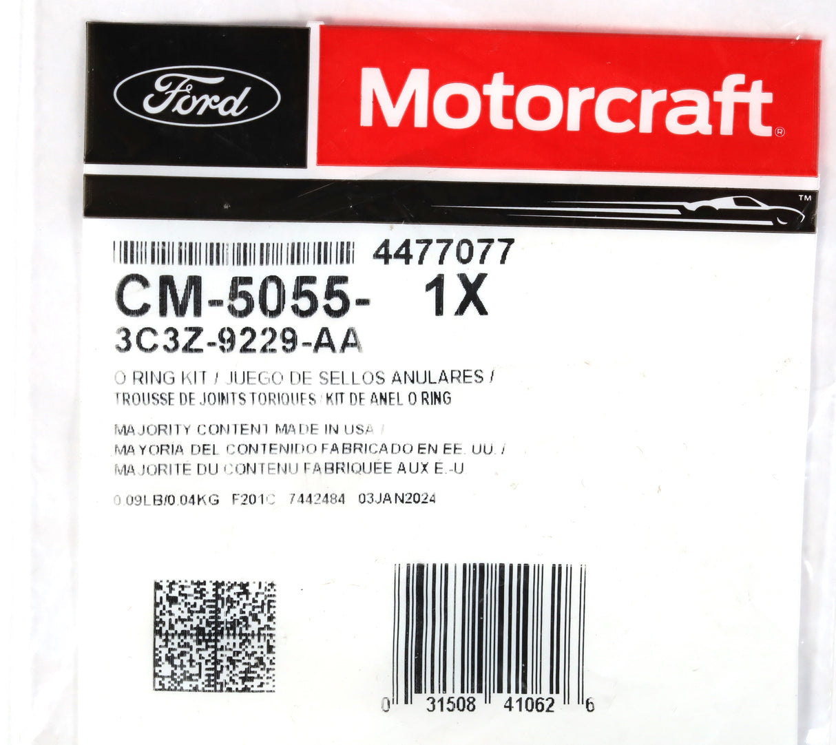 03-10 Ford 6.0L Powerstroke Diesel OEM Motorcraft Fuel Injector O-ring Set of 8