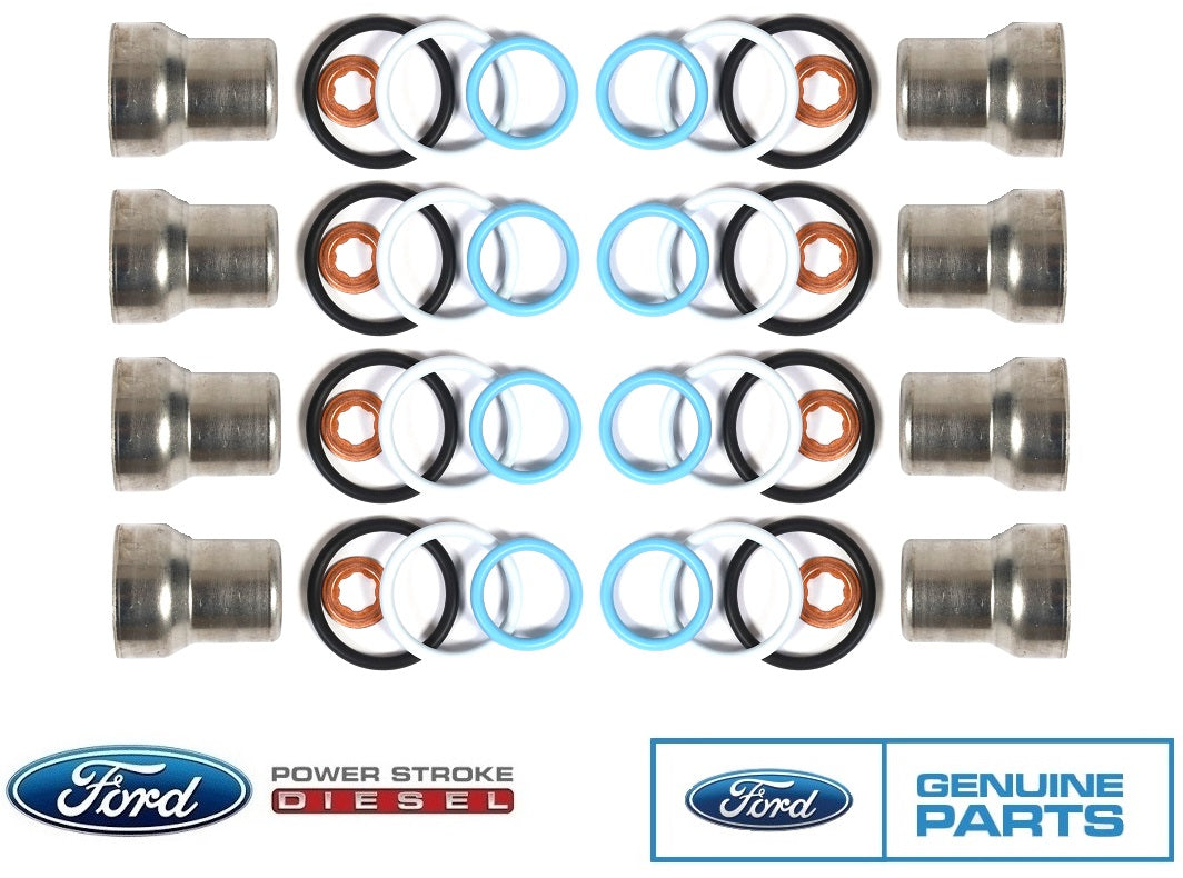 Genuine Ford 6.0L Powerstroke Diesel Fuel Injector Sleeves – Set Of 8 (3C3Z-9F538-AA)
