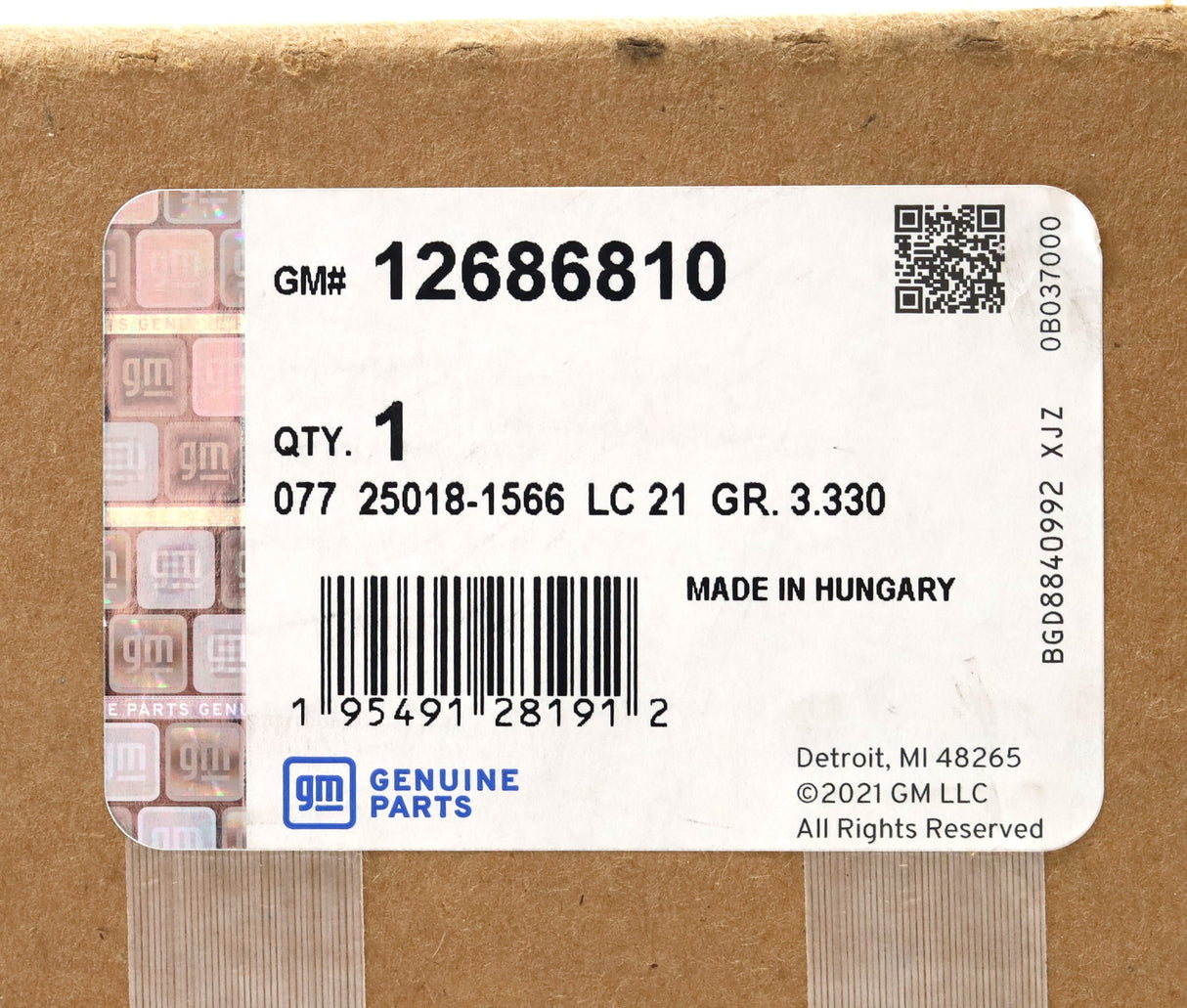 GM 12686810 LH Driver Side High Pressure Fuel Rail For 2017–2025 L5P Duramax