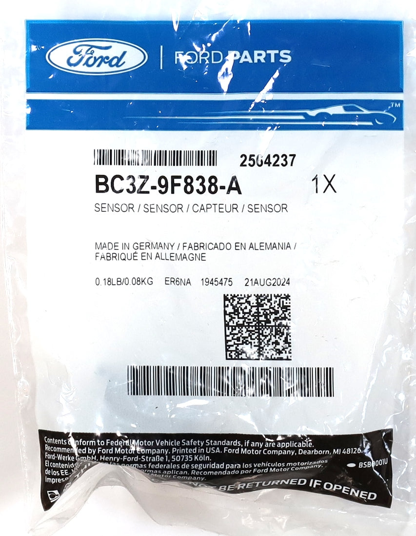Genuine Ford BC3Z-9F838-A Fuel Rail Pressure Sensor 2011–2019 6.7L Powerstroke