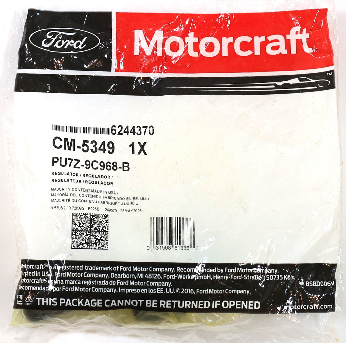 Genuine Ford Motorcraft CM-5349 IPR Valve 1996–2003 7.3L Powerstroke Diesel