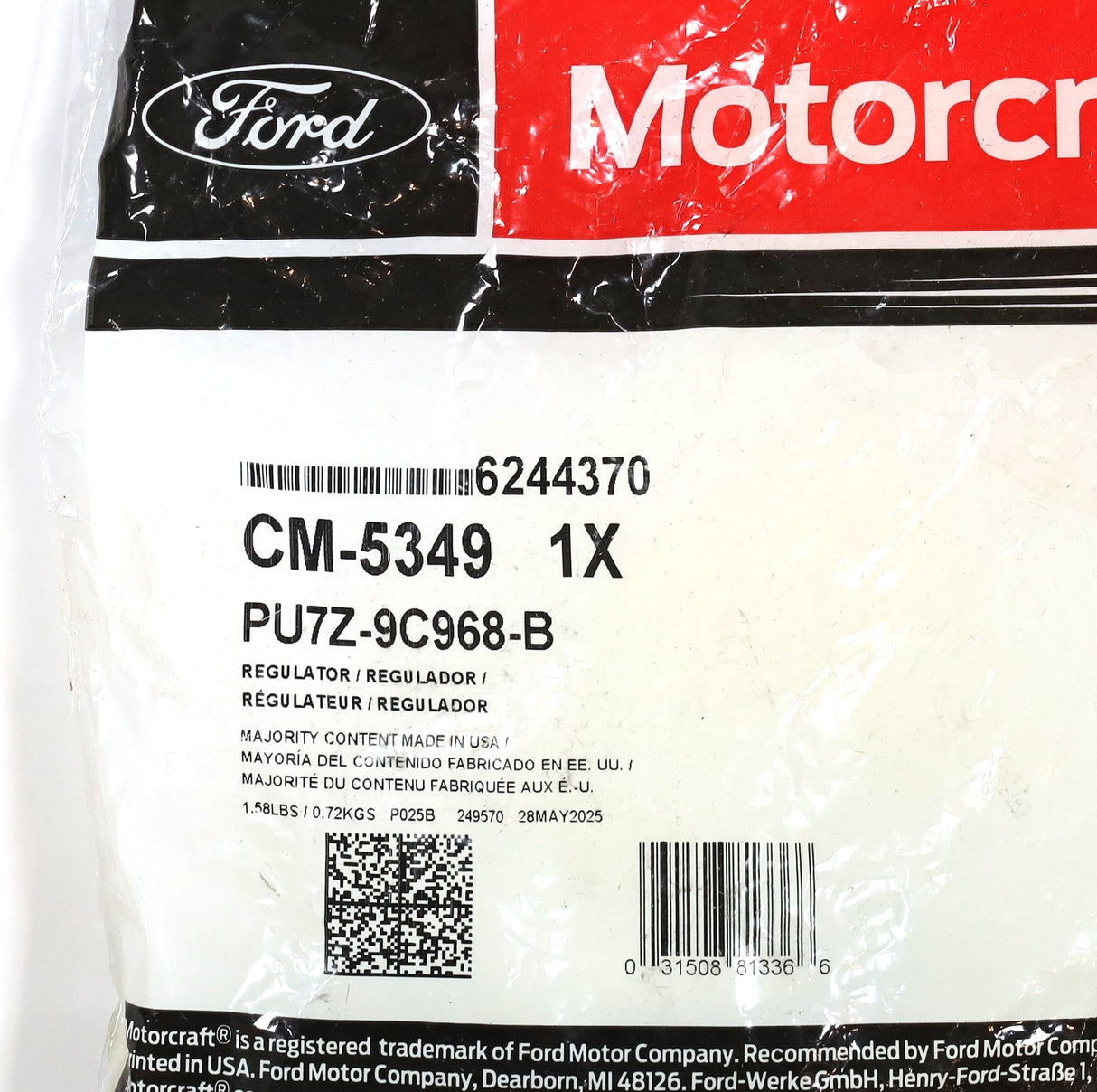 Genuine Ford Motorcraft CM-5349 IPR Valve 1996–2003 7.3L Powerstroke Diesel