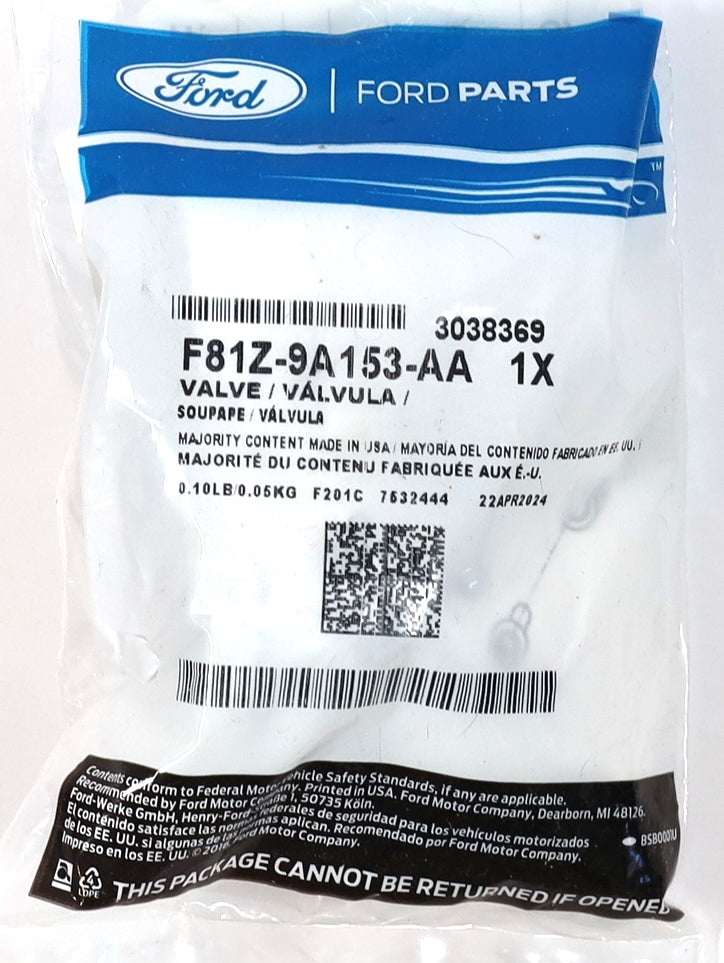 Genuine Ford F81Z-9A153-AA Fuel Bowl Drain Valve 1999–03 7.3L Powerstroke Diesel