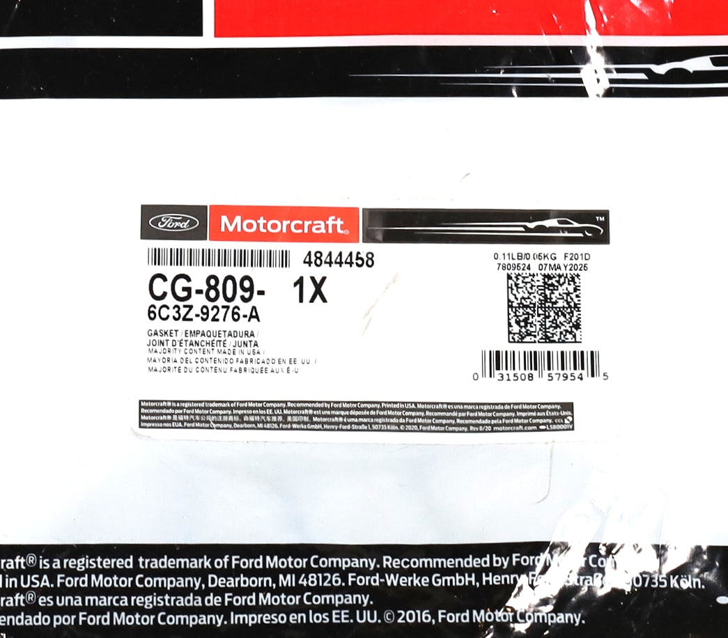 Ford Motorcraft CG-809 HFCM Fuel Pump In-Line Manifold Gasket 6.0L Powerstroke