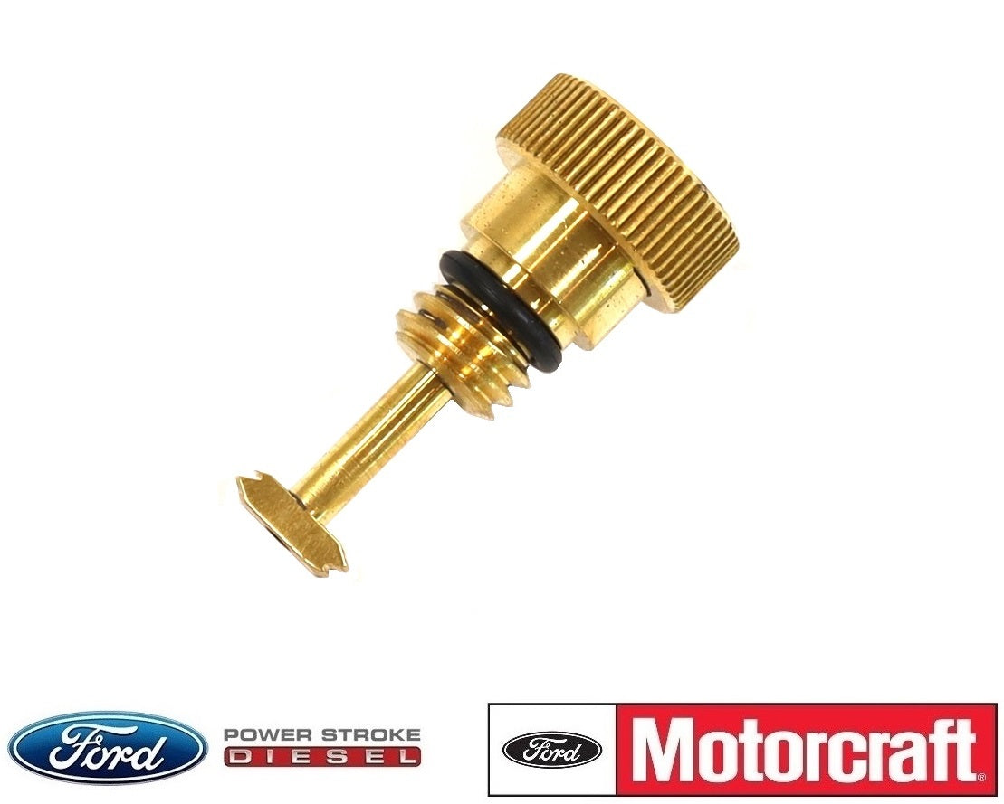 6.0L Powerstroke HFCM Water In Fuel WIF OEM Brass Upgraded Drain Plug 6E7Z-9C082-A