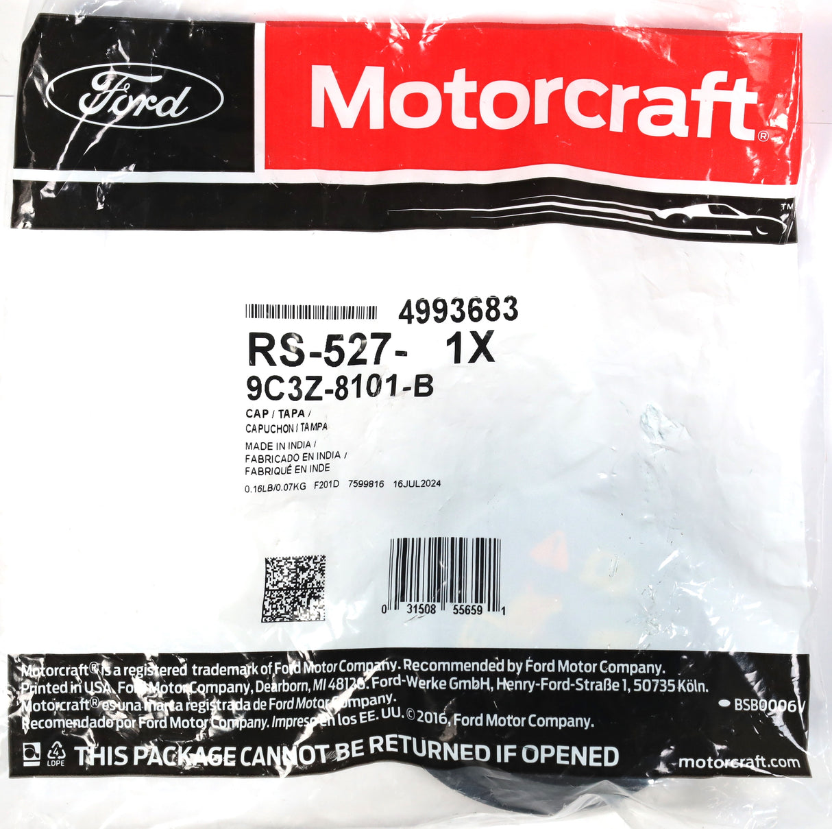 OEM Motorcraft 7.3L 6.0L Powerstroke Diesel OEM Coolant Degas Bottle Reservoir Cap