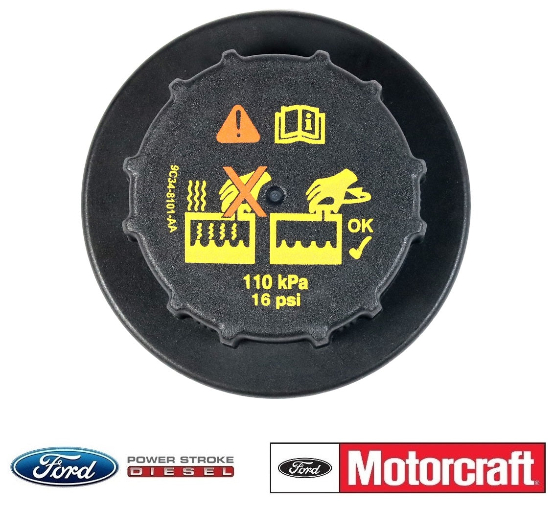 OEM Motorcraft 7.3L 6.0L Powerstroke Diesel OEM Coolant Degas Bottle Reservoir Cap
