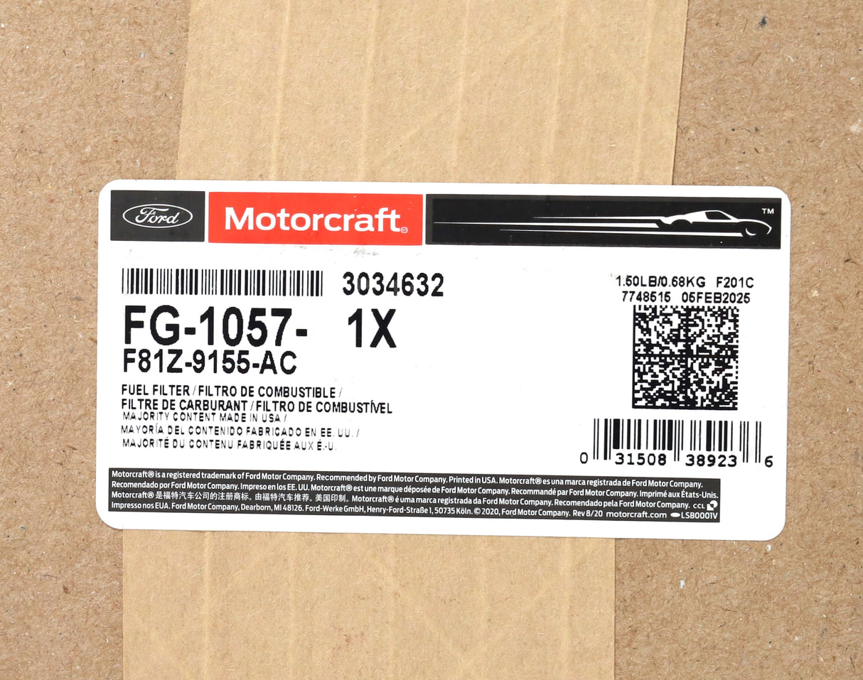 Ford Motorcraft FG-1057 Fuel Bowl Filter Housing 99–03 7.3L Powerstroke Diesel