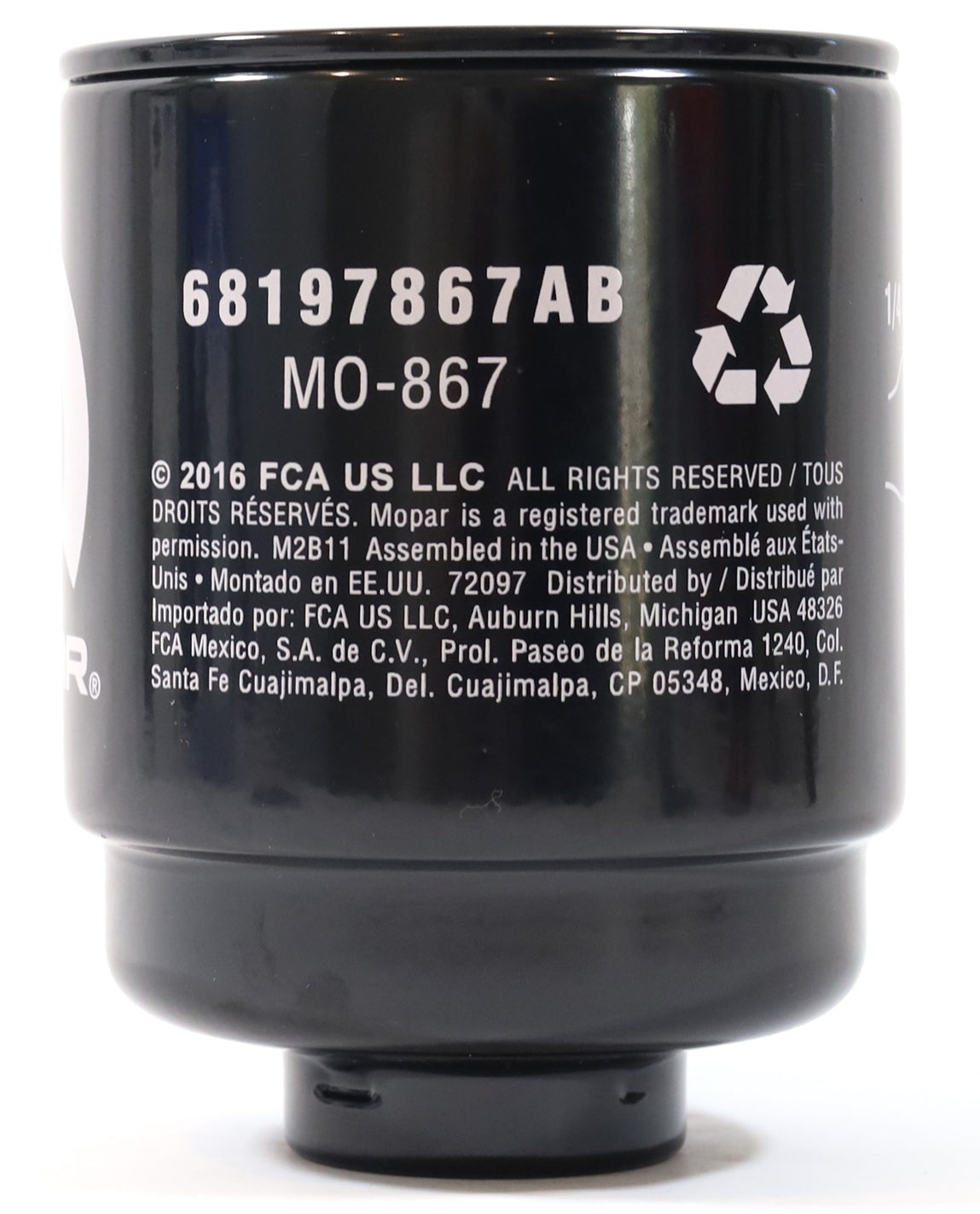 Genuine Mopar Fuel Filter & Water Separator Set 2013–2018 6.7L Cummins