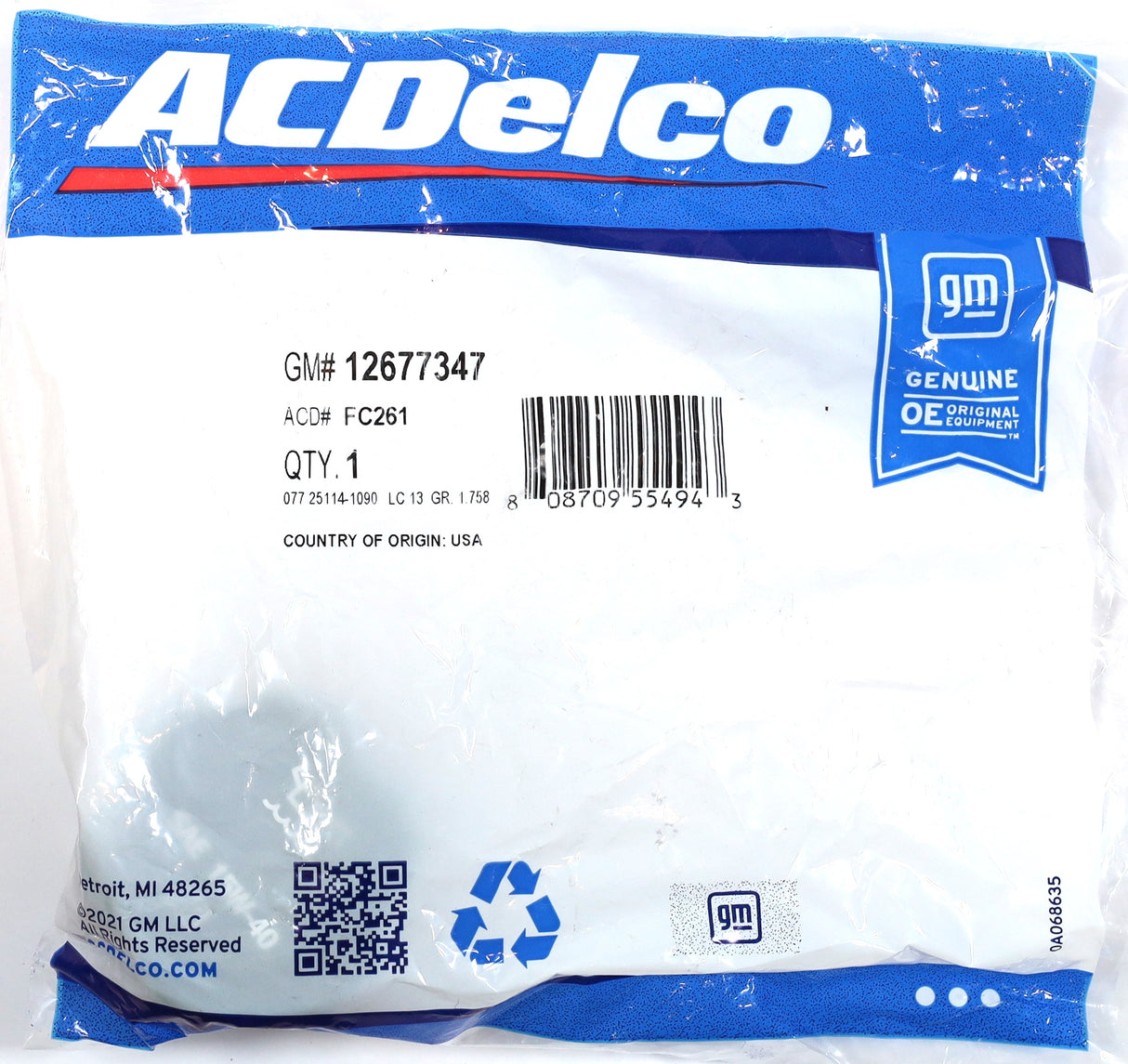 2017-2025 Silverado Sierra L5P Duramax Engine Oil Cap Genuine GM 12677347 / FC261