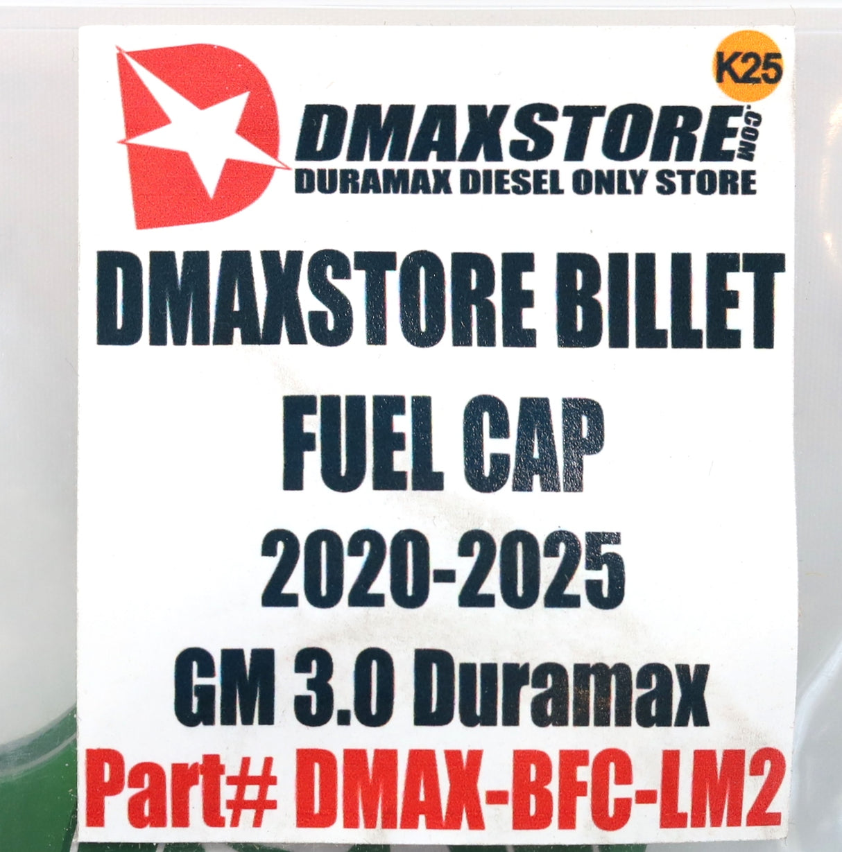 DmaxStore Billet Aluminum Fuel Cap Insert 2020–2026 3.0L LM2 LZ0 Duramax