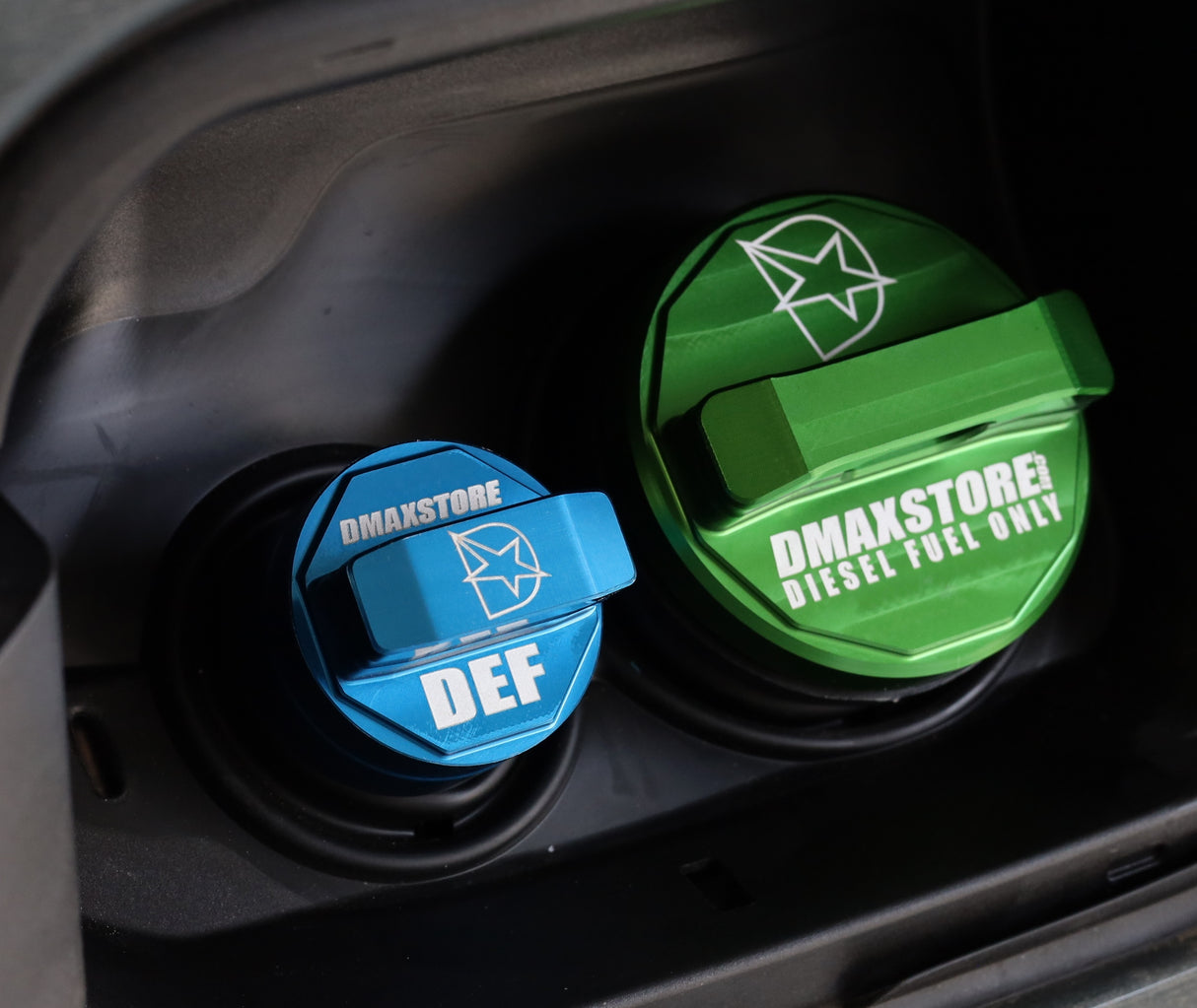 DmaxStore Billet Aluminum Fuel Cap 2001–2026 Duramax LB7 LLY LBZ LMM LML L5P