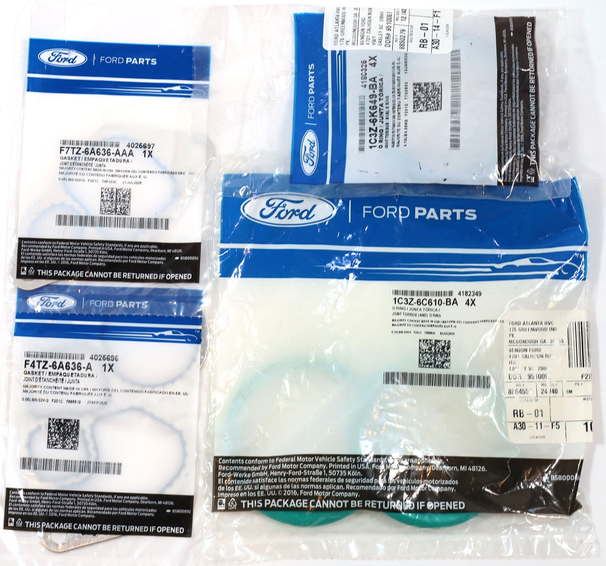 Genuine OEM Ford Oil Cooler Gasket Seal Kit 1994-2003 7.3L Powerstroke Diesel