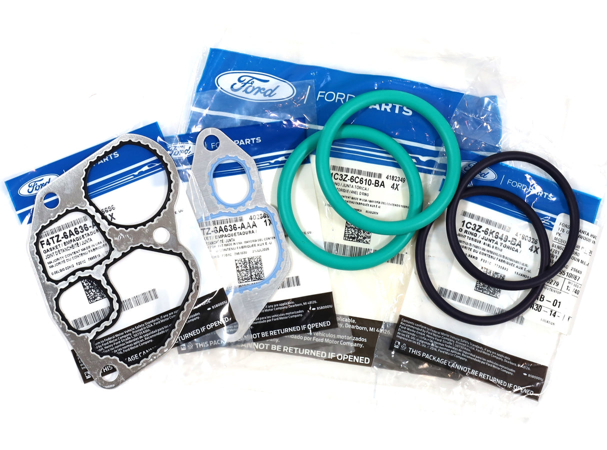 Genuine OEM Ford Oil Cooler Gasket Seal Kit 1994-2003 7.3L Powerstroke Diesel