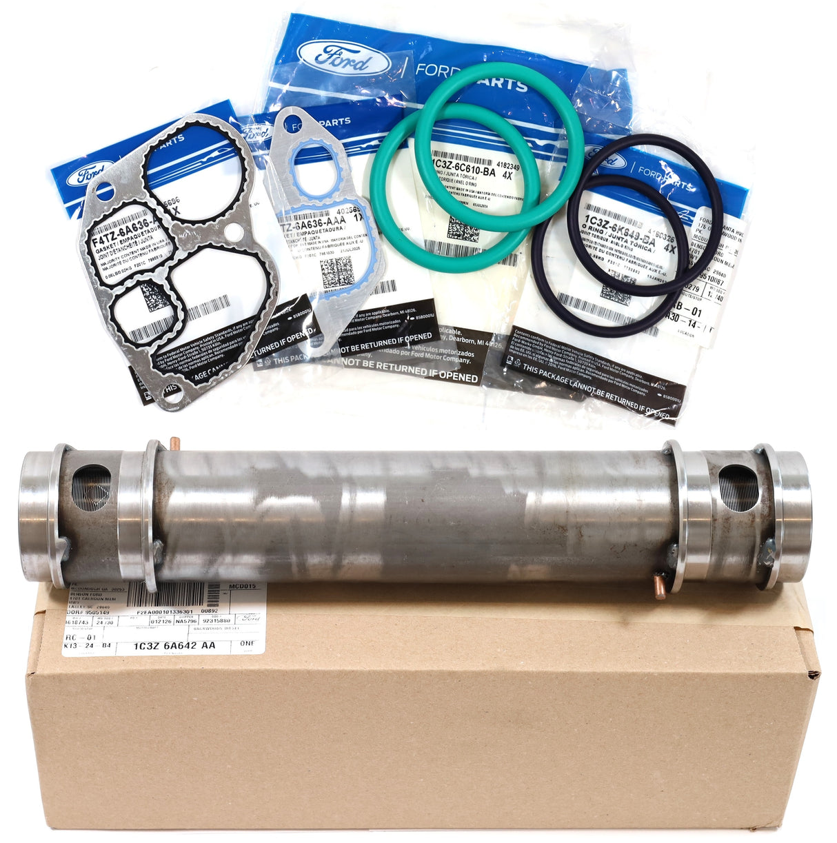 1994-2003 7.3L Powerstroke OEM Ford Engine Oil Cooler & Gasket Seal Kit