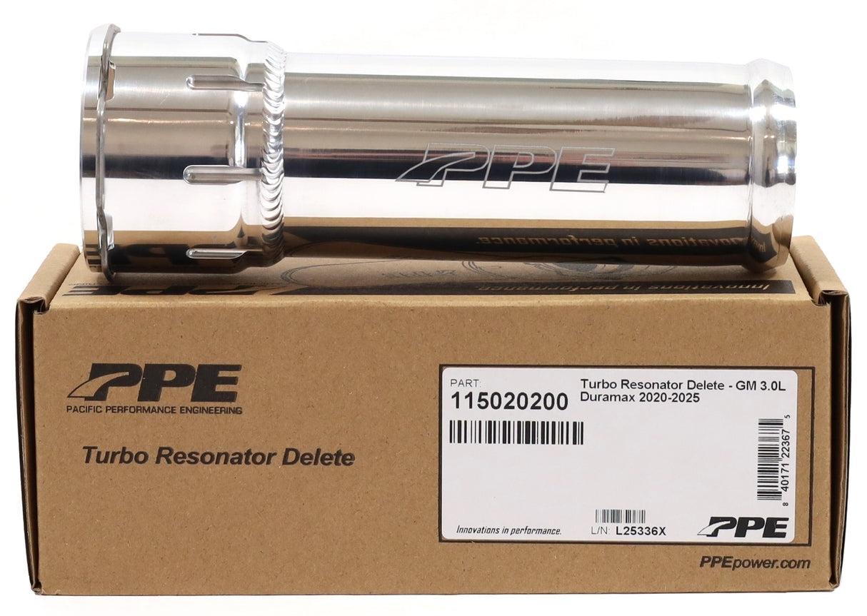 PPE 115020200 Turbo Resonator Delete 2020-2026 3.0L Duramax LM2/LZ0