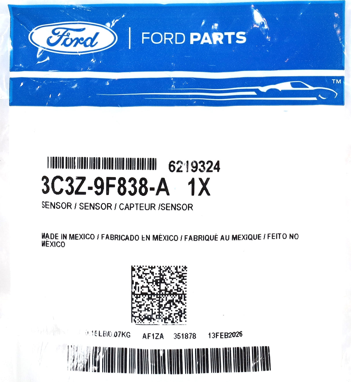 Genuine Ford 3C3Z-9F838-A Injection Pressure ICP Sensor 2003-2004 6.0L Powerstroke