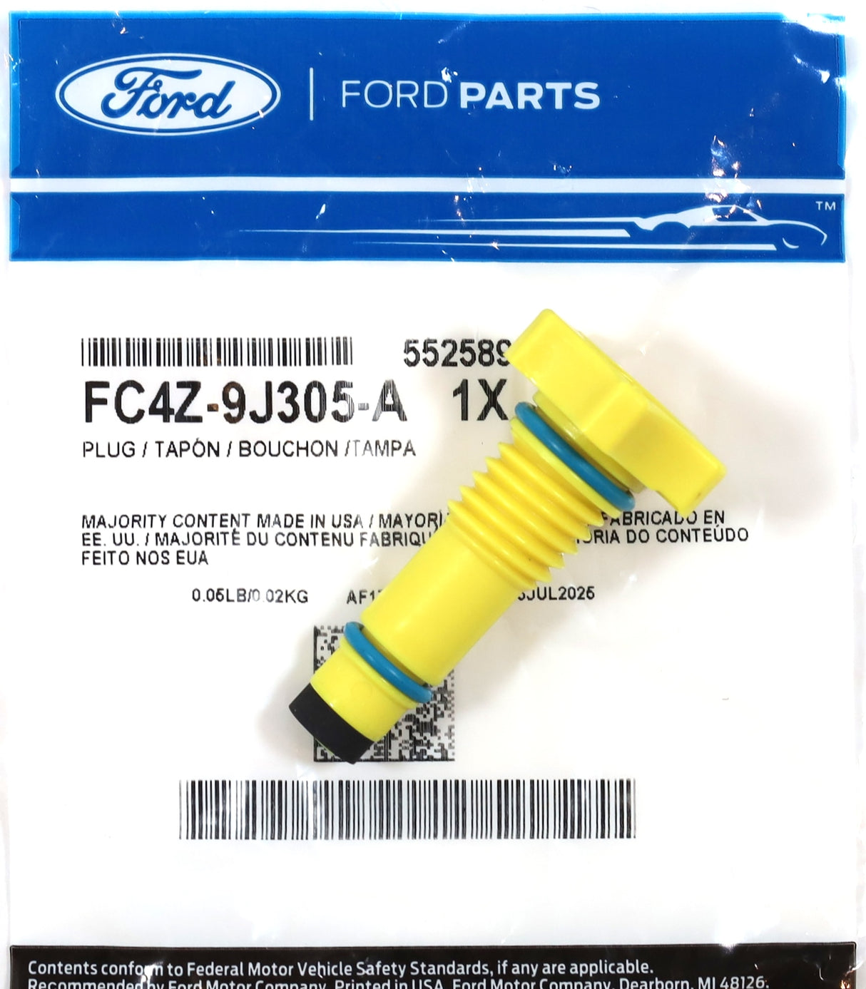 Ford FC4Z-9J305-A Fuel Water Separator Drain Valve 2011-2016 6.7L Powerstroke